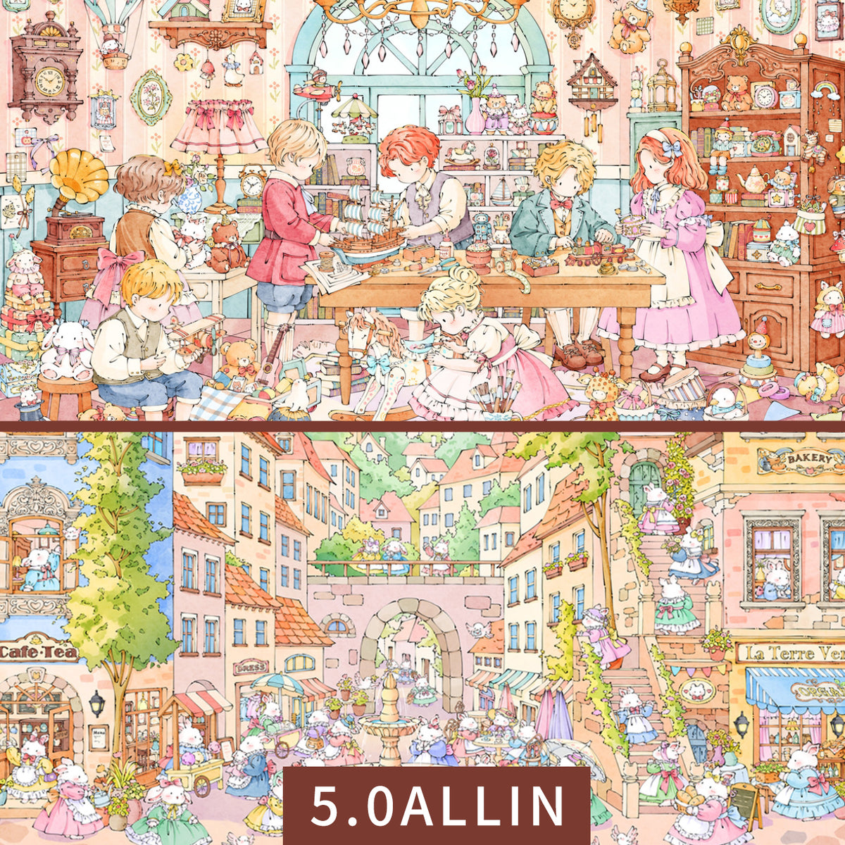 HuHu [XingXing 5.0] Scene Sticker Set | Laser-Cut DIY Stickers | Oil Ink Finish | PET Stickers